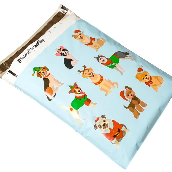 💝 25 10X13 Festive Pup Printed Mailers CLEARANCE - Picture 6 of 6